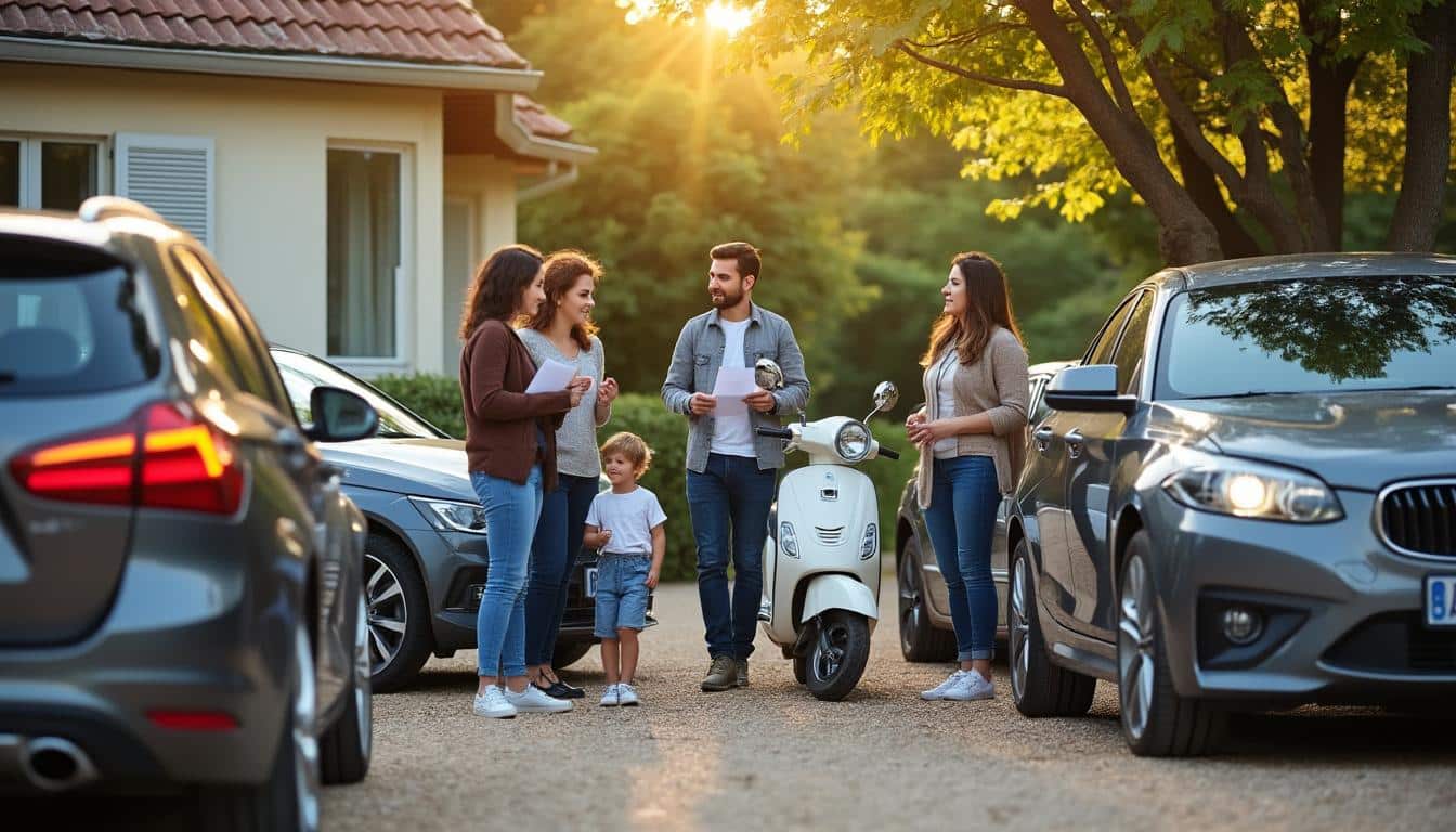 Illustration: Comprendre le concept d’une assurance groupée pour plusieurs véhicules personnels