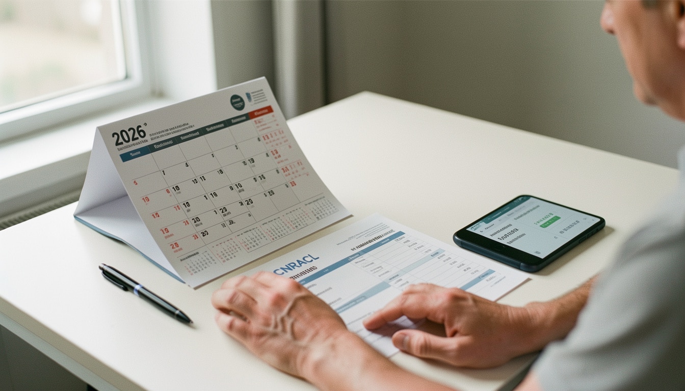 Calendrier 2026 de la pension CNRACL et versements
